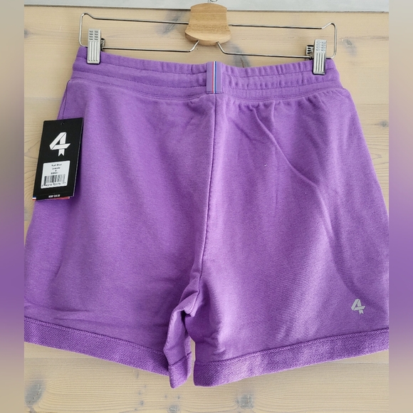 NWT FourLaps Oversized Rush Sweat Shorts Elastic Drawstring Lavendar Purple S - Picture 2 of 8